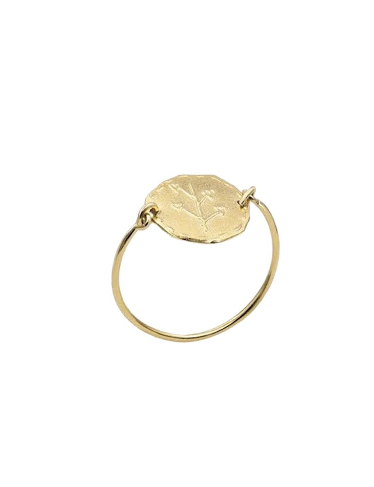 Ines De La Fressange Bague Lutèce Motif Coeurs Plaqué Or In Gold