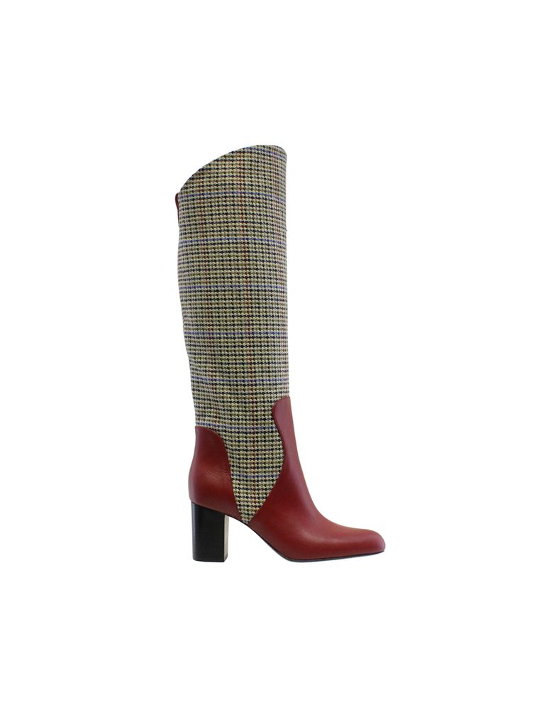 Ines De La Fressange Bottes Hautes À Talons In Brown
