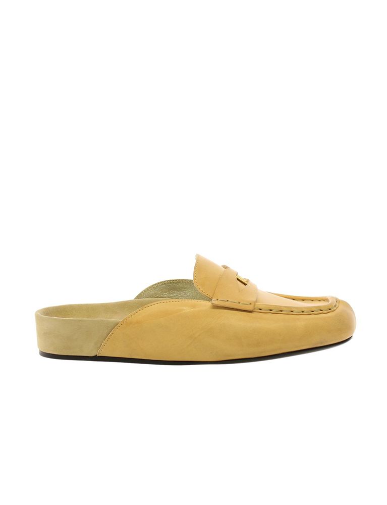 Ines De La Fressange Mocassin Mule Flavie Cuir Naturel