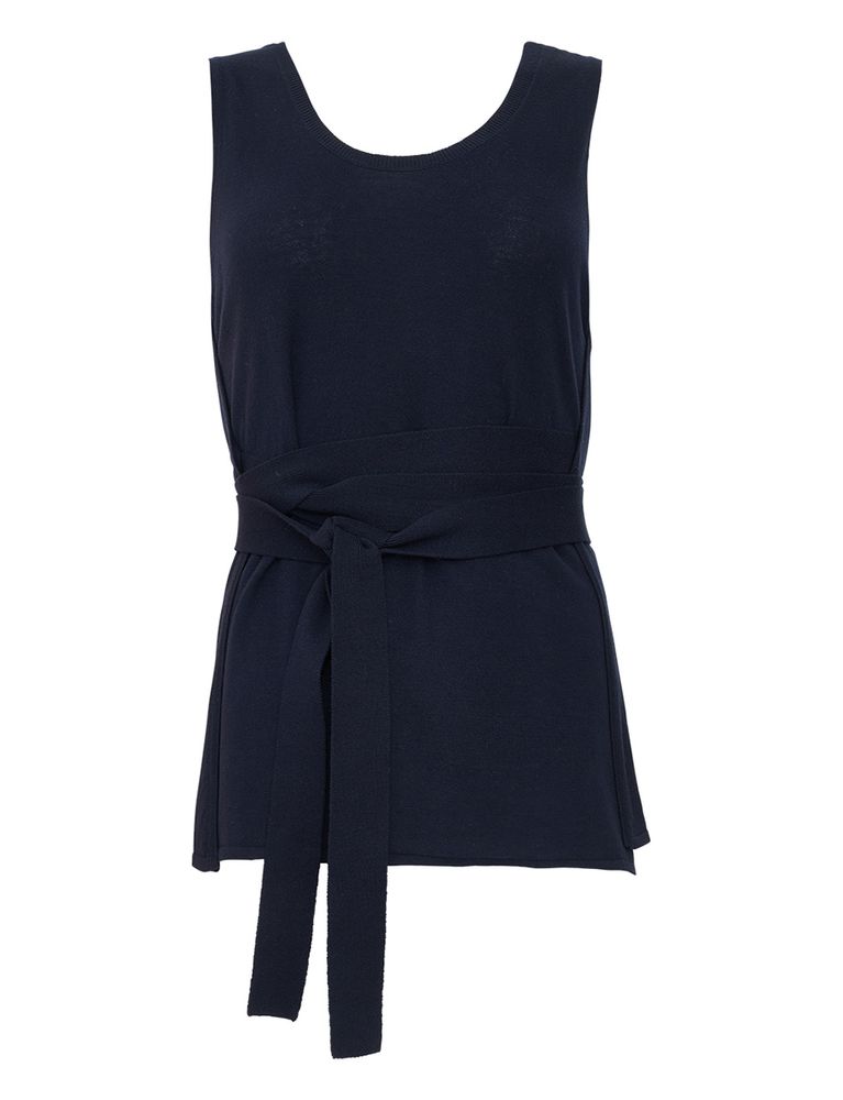 Ines De La Fressange Top Albane Navy In Blue