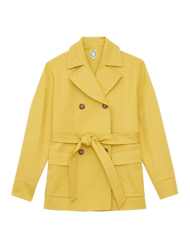 Ines De La Fressange Manteau Romaric Jaune