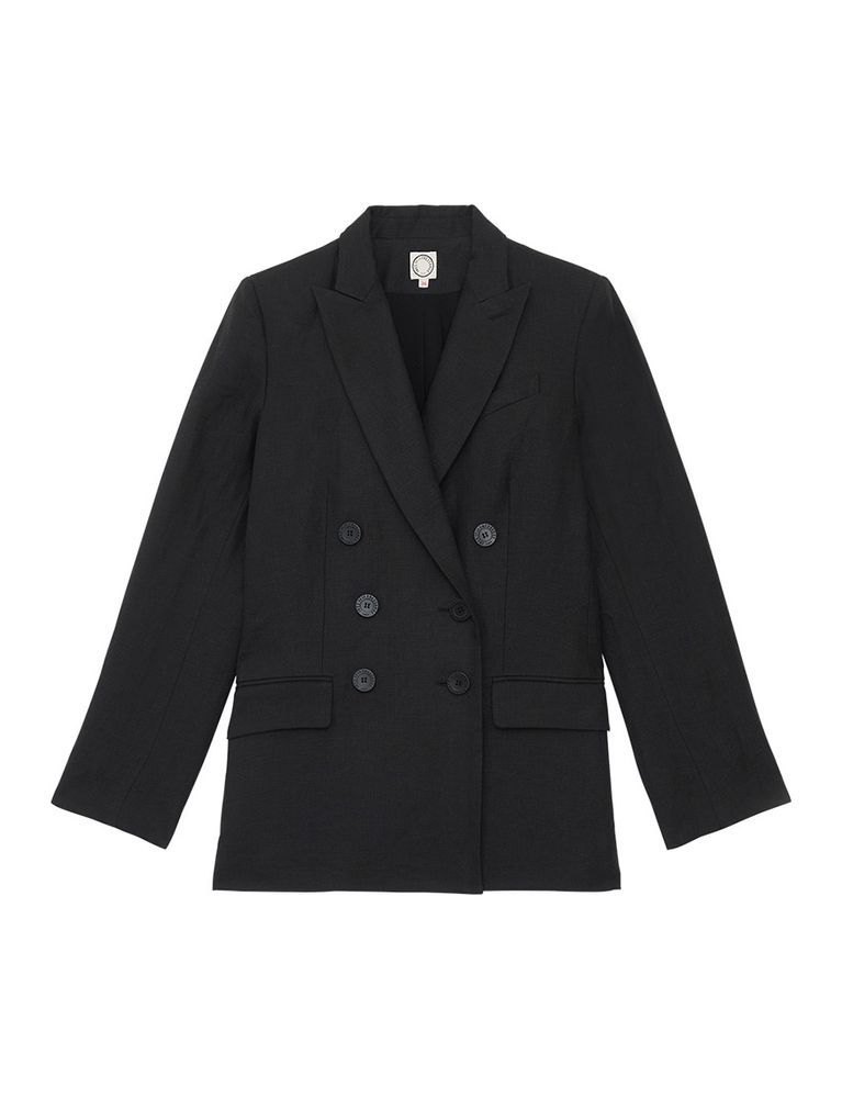 Ines De La Fressange Veste Ezio Lin Noir