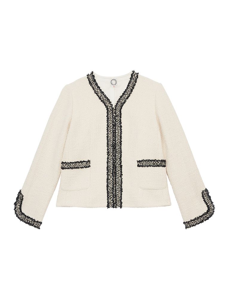 Ines De La Fressange Veste Misia Écru In White