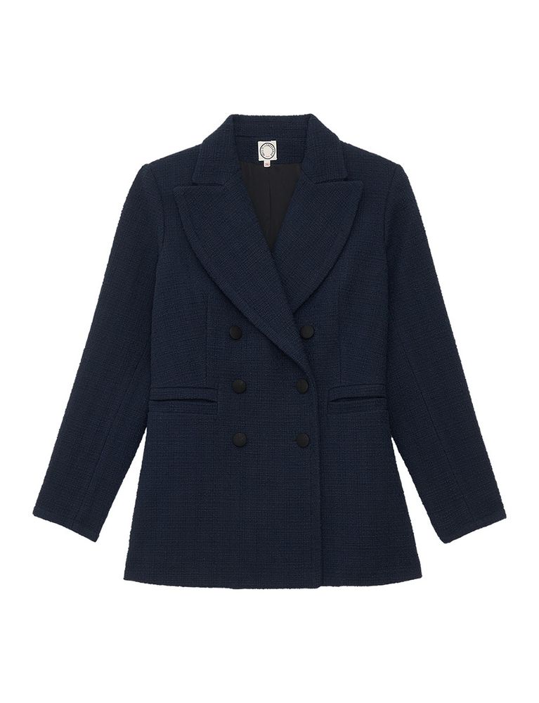 Ines De La Fressange Veste Bart Bleu Marine In Blue