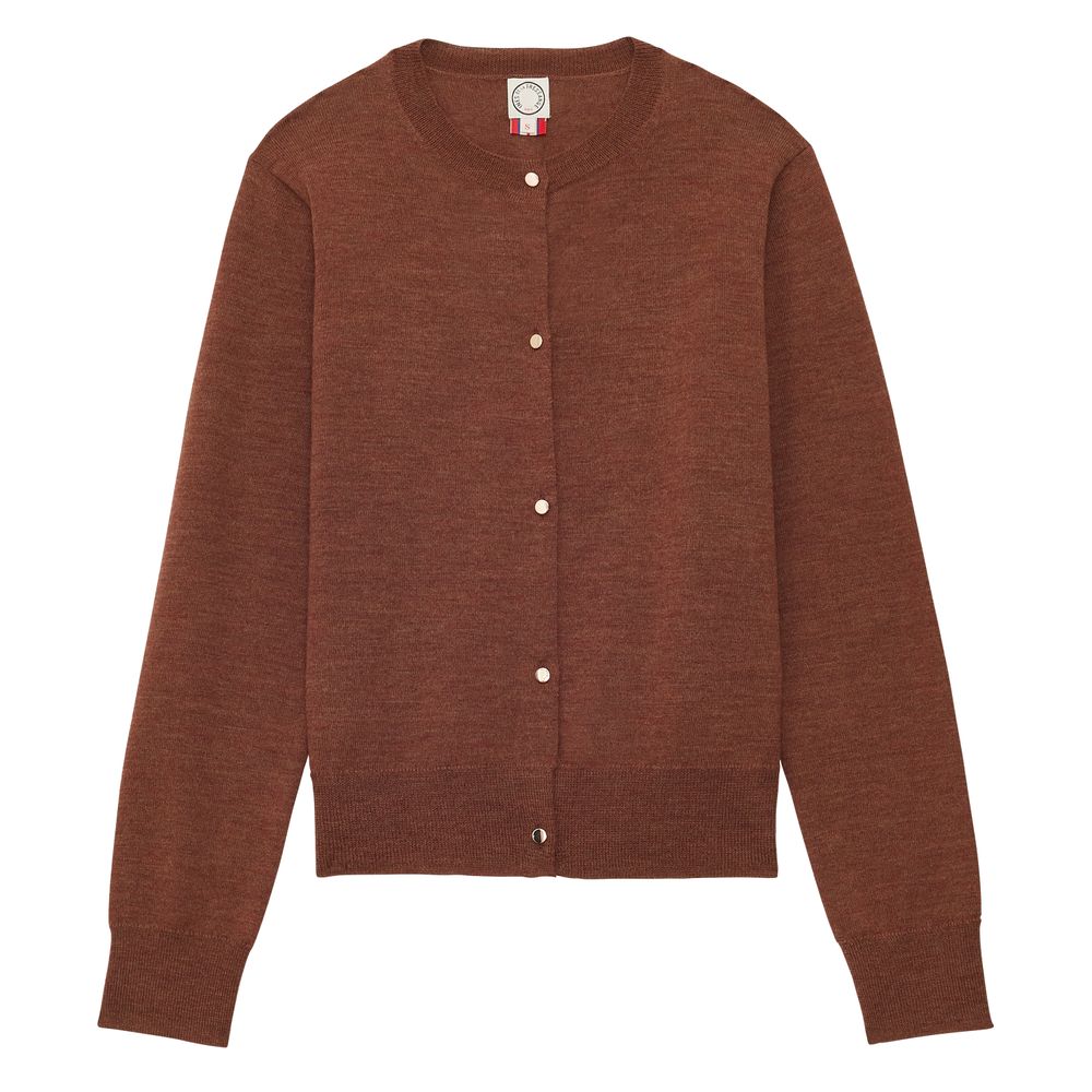 Ines De La Fressange Cardigan Cesarion Brun