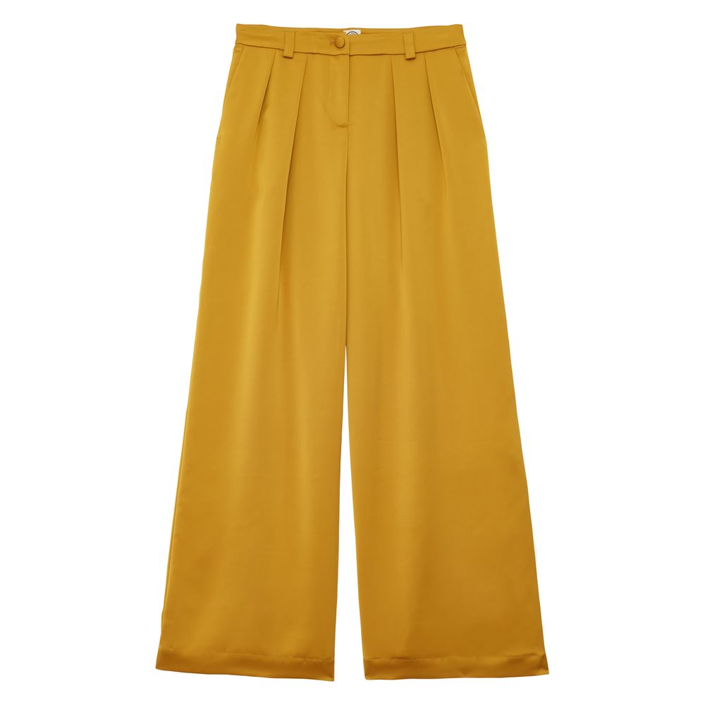 Ines De La Fressange Pantalon Luciano Moutarde In Orange