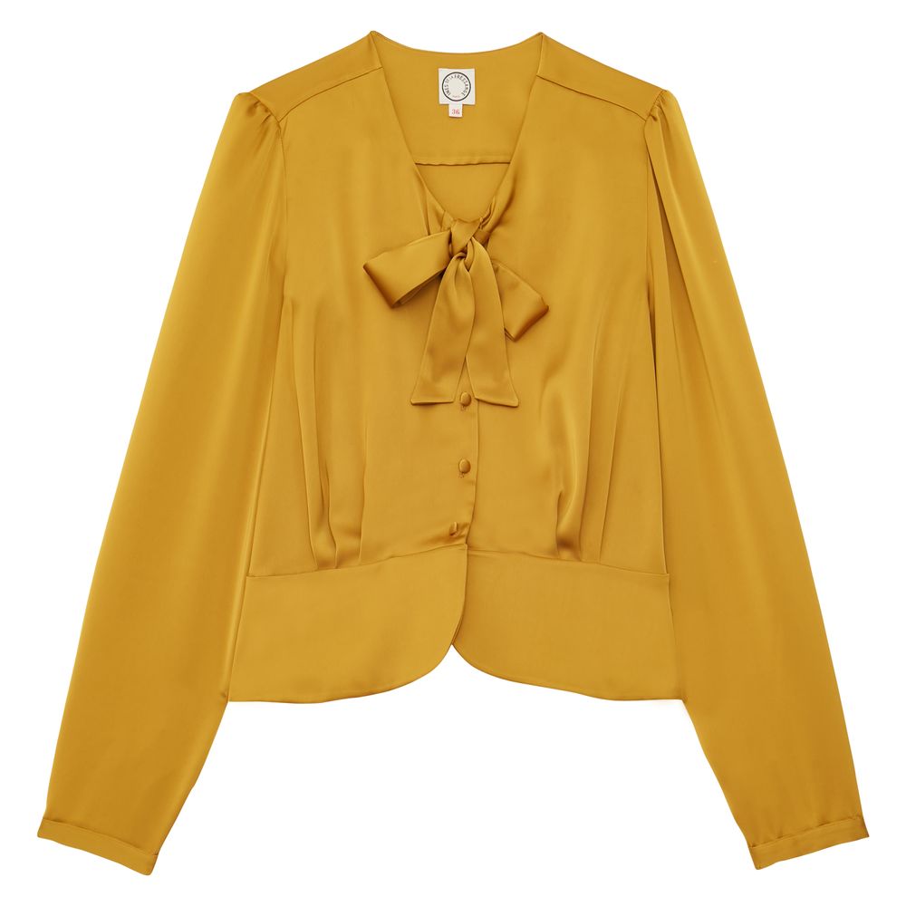 Ines De La Fressange Top Emeline Moutarde In Yellow