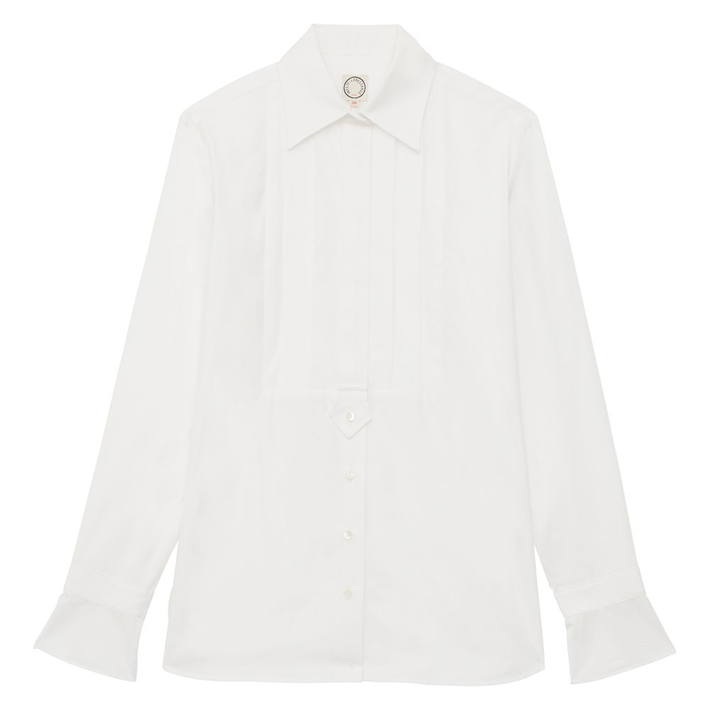 Ines De La Fressange Chemise Clara En Coton Blanc