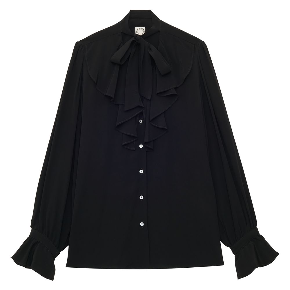 Ines De La Fressange Chemise Fanfan Noire In Black