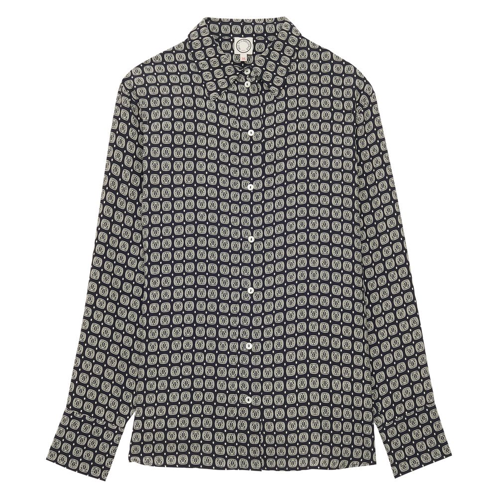 Ines De La Fressange Chemise Maureen Motifs Feuille De Chêne