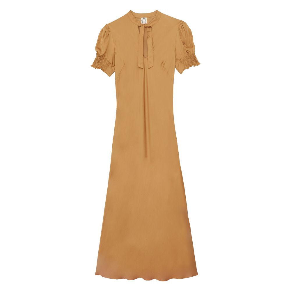 Ines De La Fressange Robe Cerise Camel In Brown