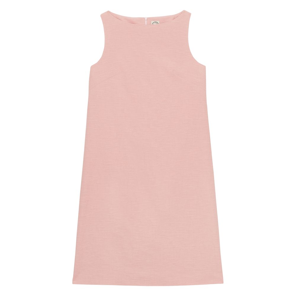 Ines De La Fressange Robe Madeleine En Coton Rose In Pink