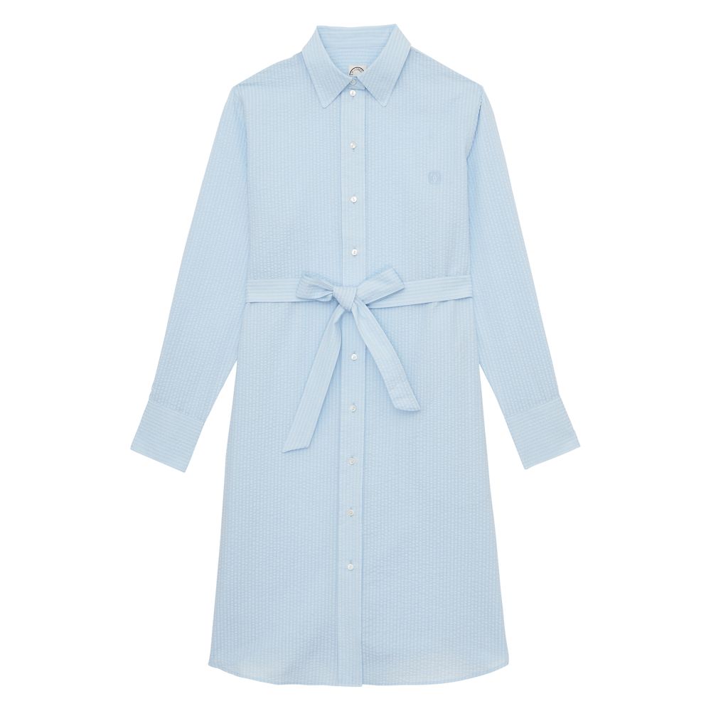 Ines De La Fressange Robe Amour En Coton Bleu Clair In Blue