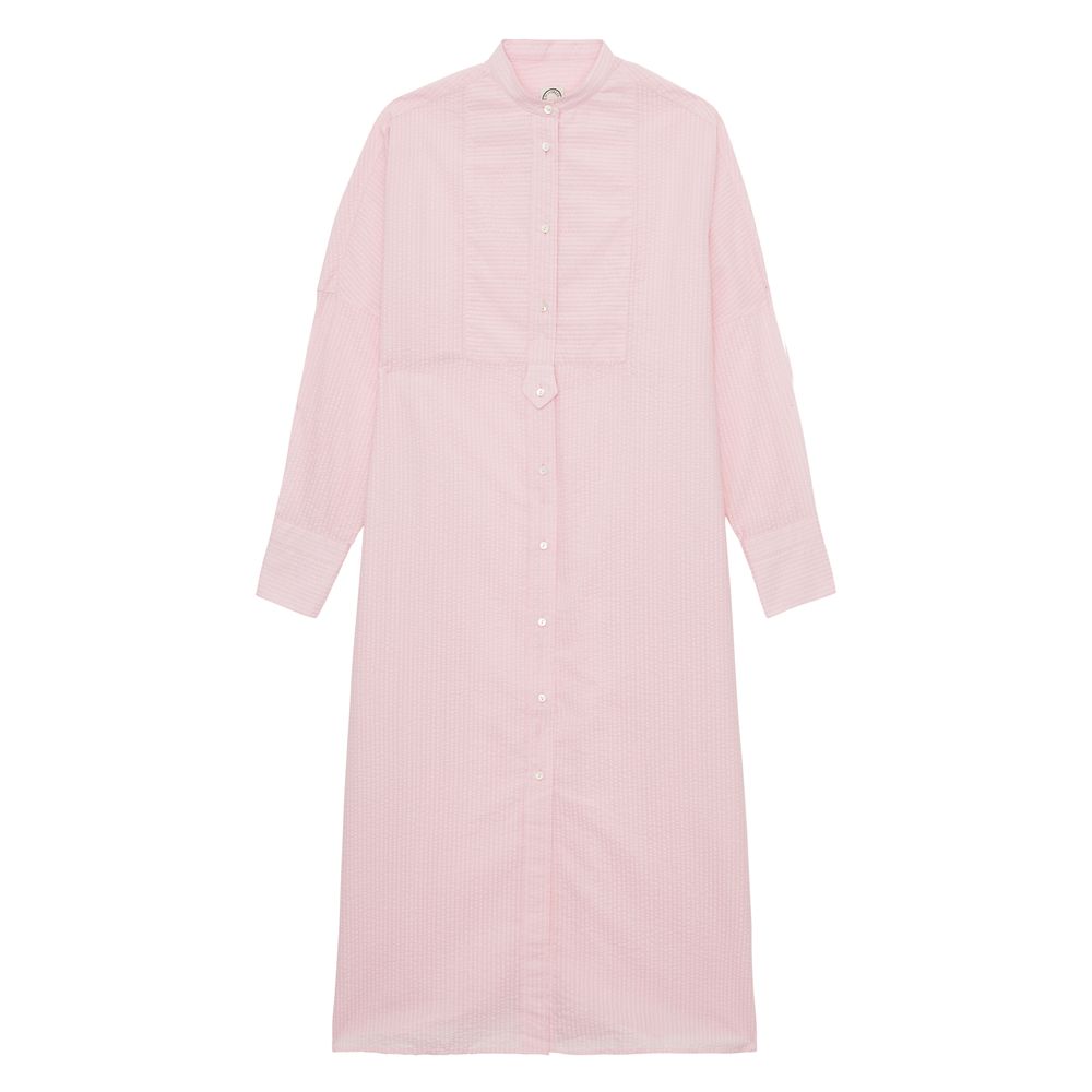 Ines De La Fressange Robe Boy En Coton Rose In Pink