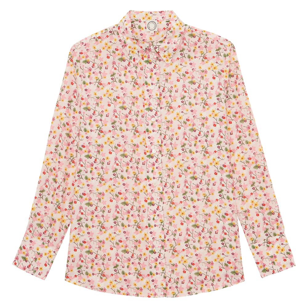 Ines De La Fressange Chemise Maureen En Coton À Motifs À Fleurs In Multi