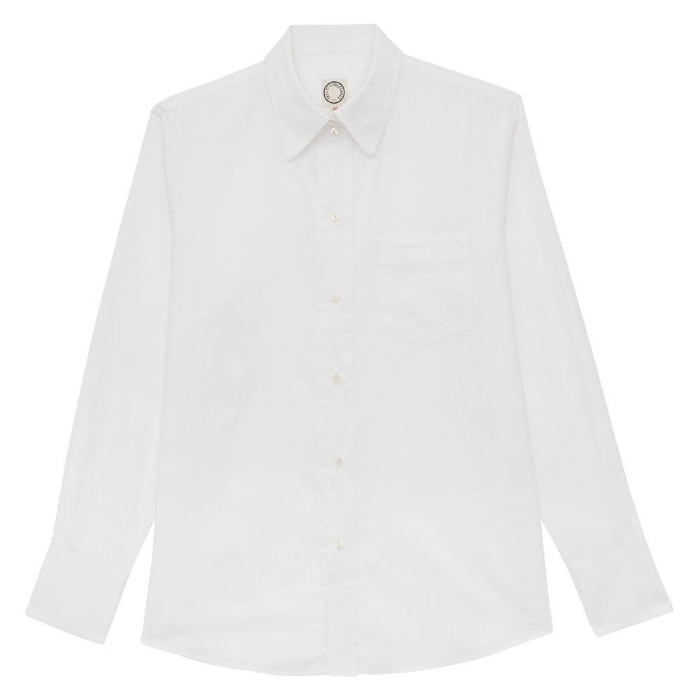 Ines De La Fressange Chemise Maureen En Lin Mélangé Blanc