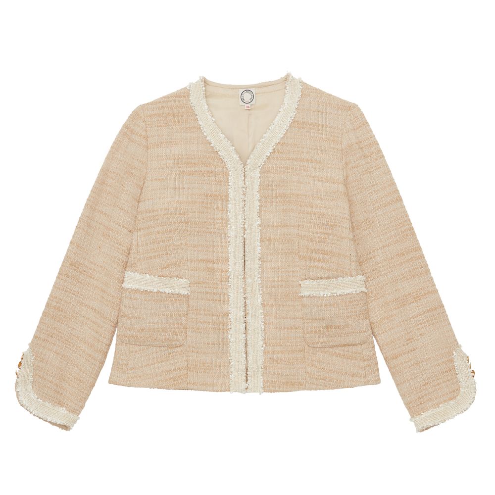 Ines De La Fressange Veste Misia Sable In Neutral