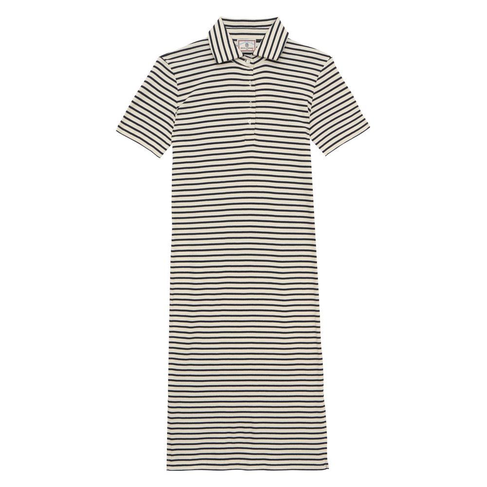 Ines De La Fressange Robe Romane En Coton Bio Marine