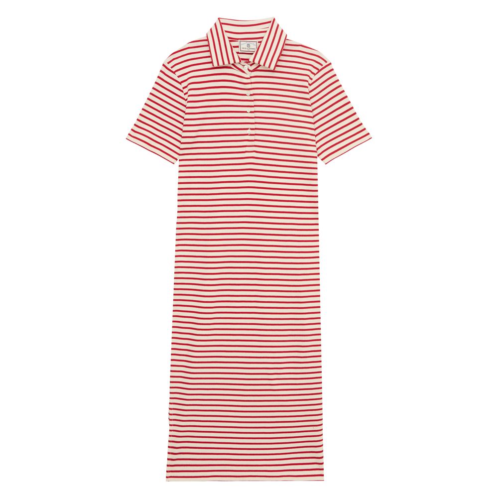 Ines De La Fressange Robe Romane En Coton Bio Rouge