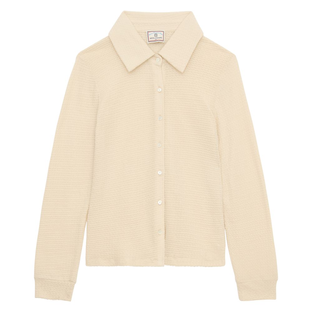 Ines De La Fressange Chemise Cathy En Coton Blanc Ivoire