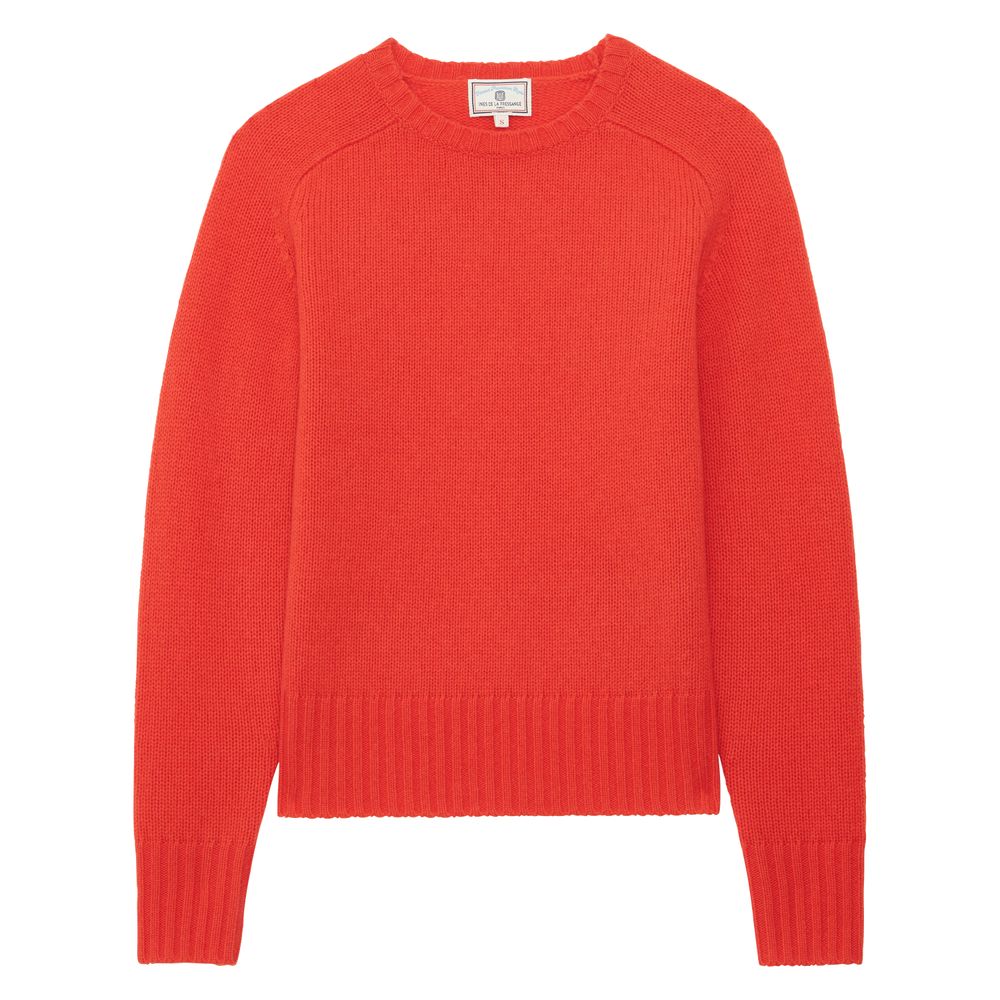 Ines De La Fressange Pull Arthur En Laine In Orange
