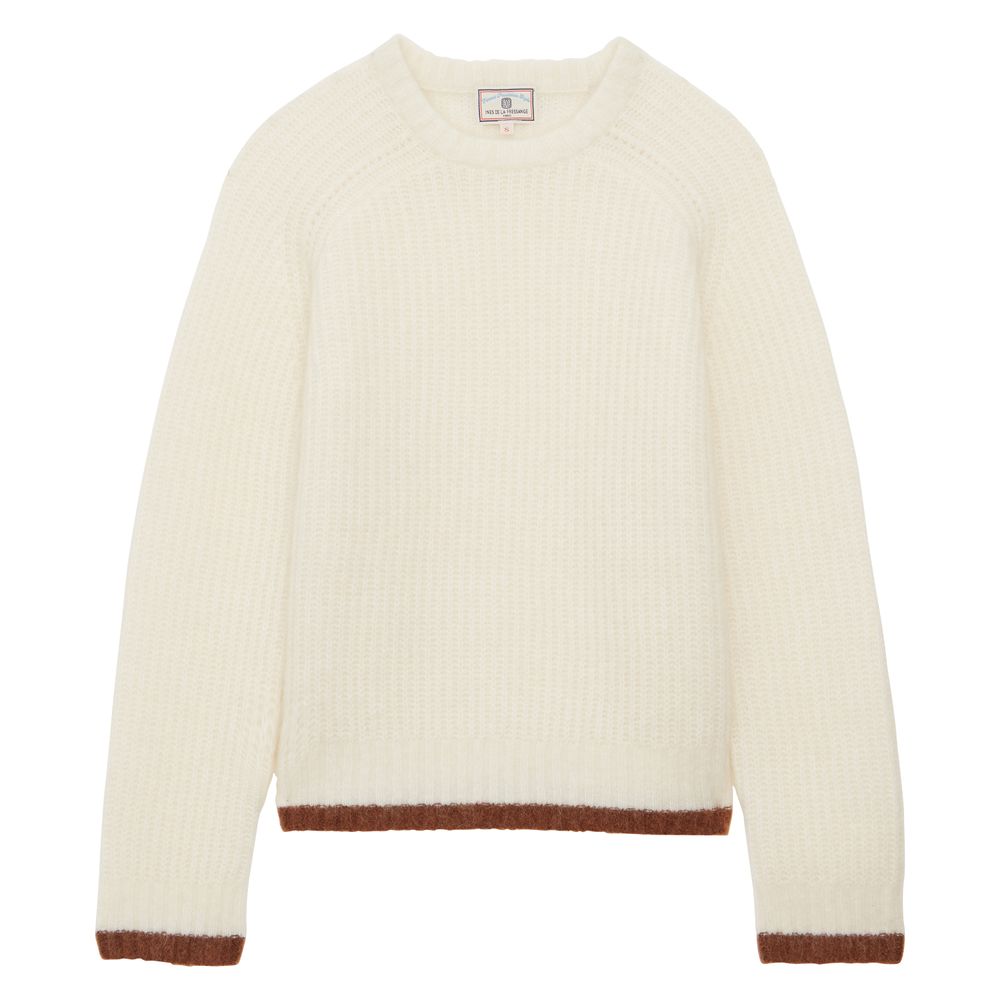 Ines De La Fressange Pull Elton En Maille Mohair In Neutral