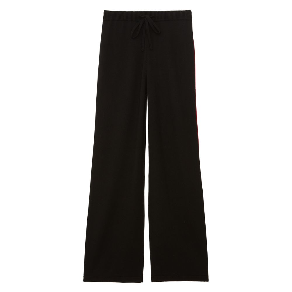 Ines De La Fressange Pantalon John En Laine Mérinos In Black