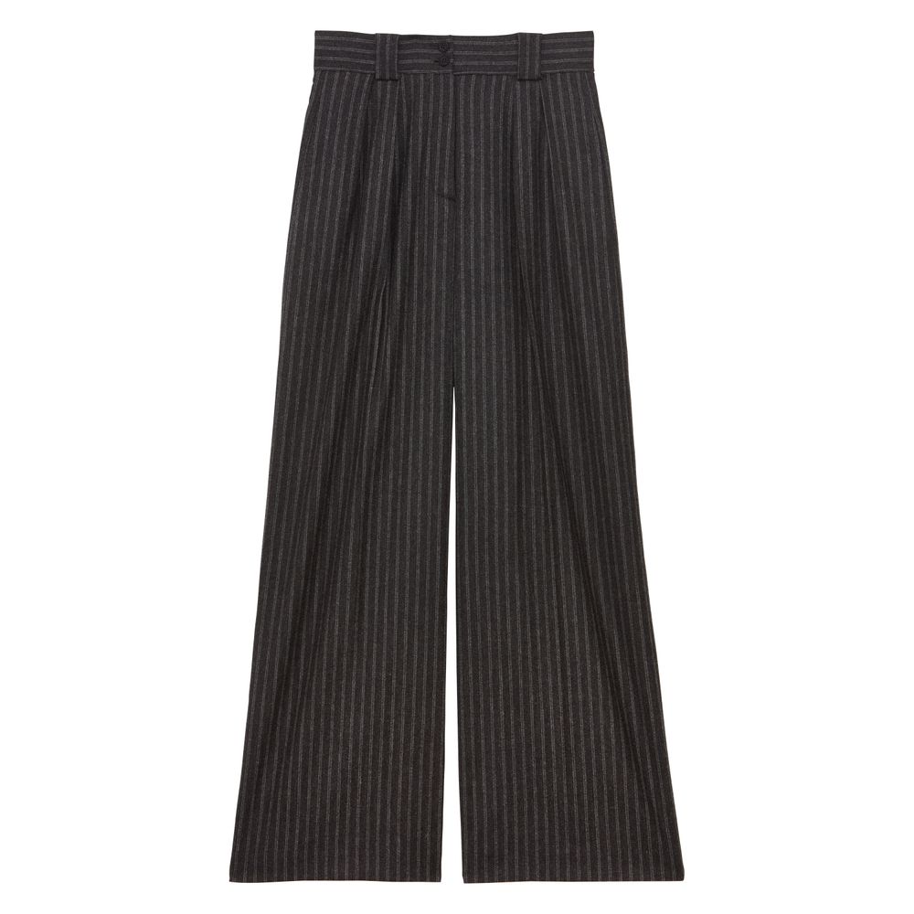 Ines De La Fressange Pantalon À Pinces Marlène In Gray