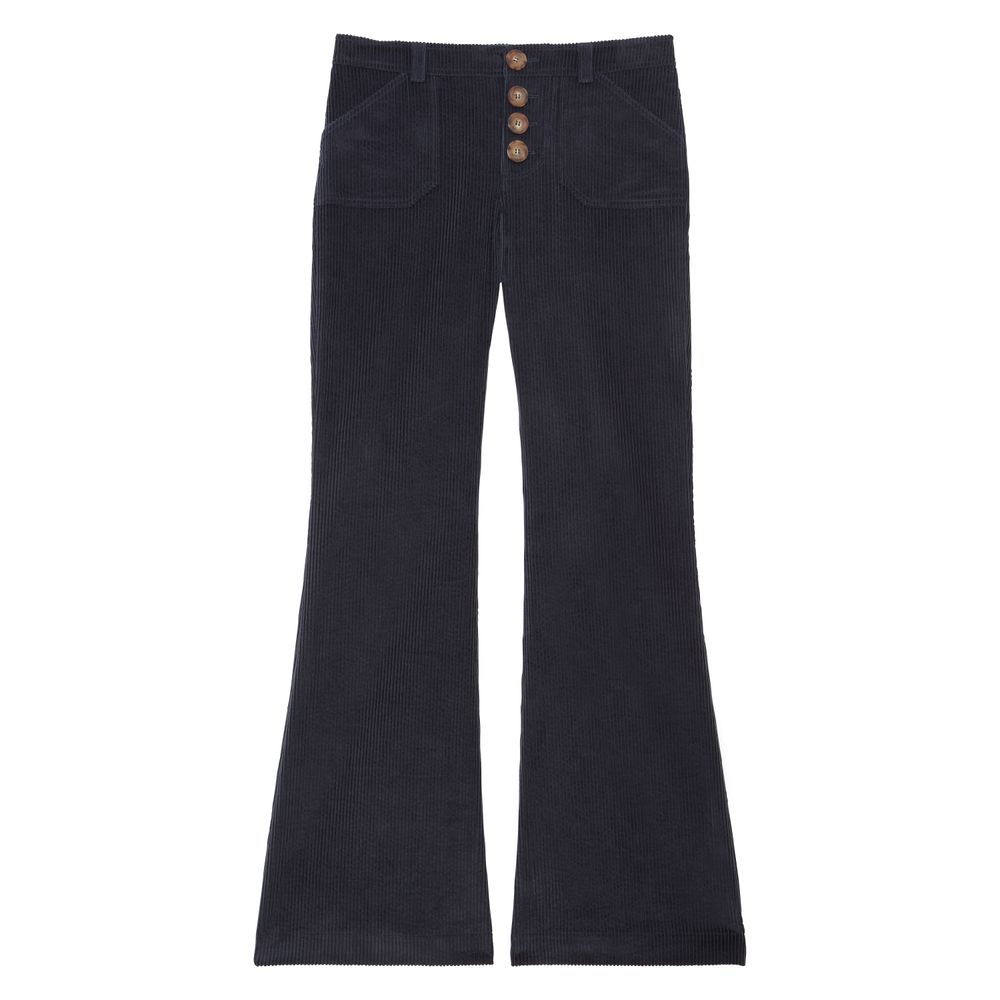 Ines De La Fressange Pantalon Charlotte En Coton In Black
