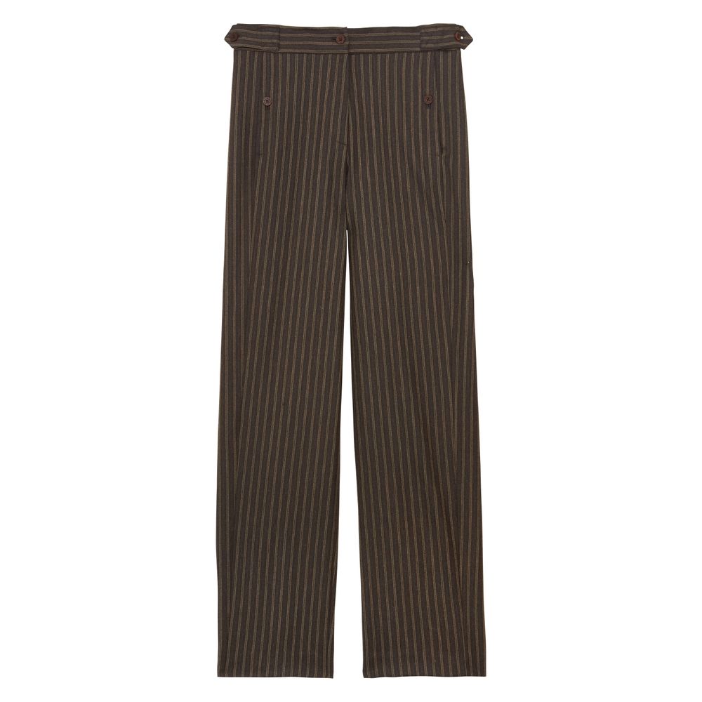 Ines De La Fressange Pantalon À Pinces Piotr En Coton In Green