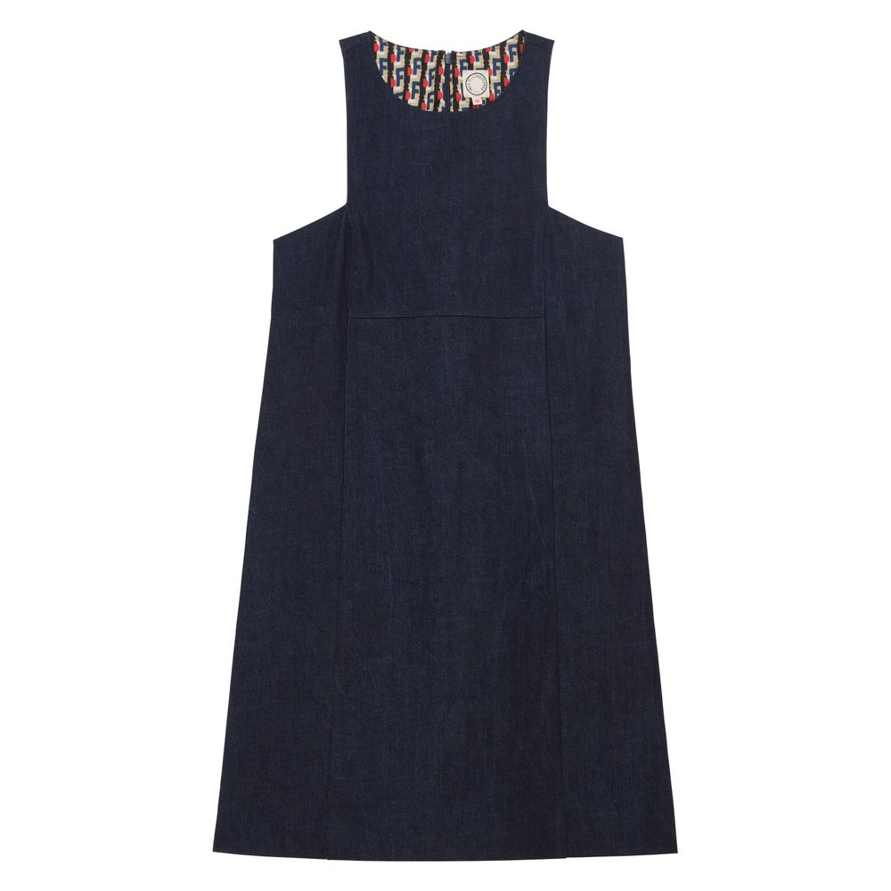 Ines De La Fressange Robe Polly En Coton In Blue