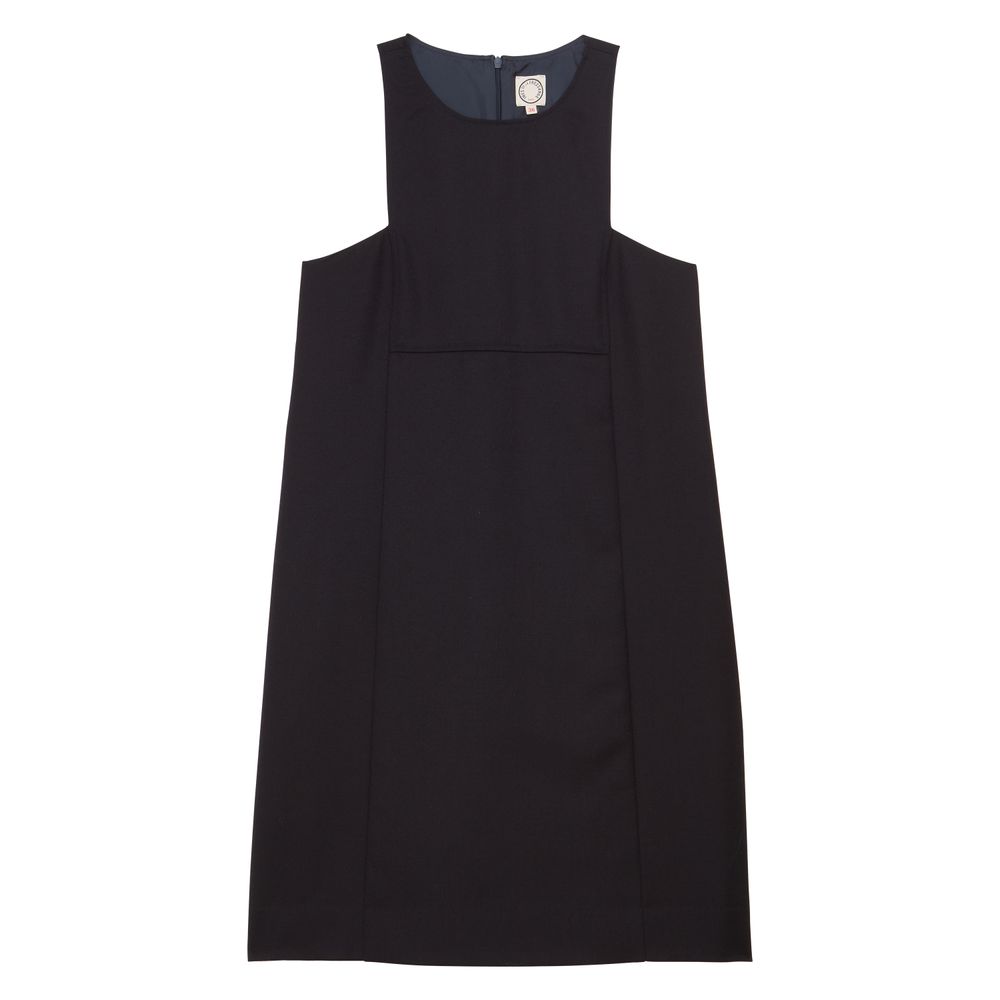 Ines De La Fressange Robe Polly En Laine In Blue