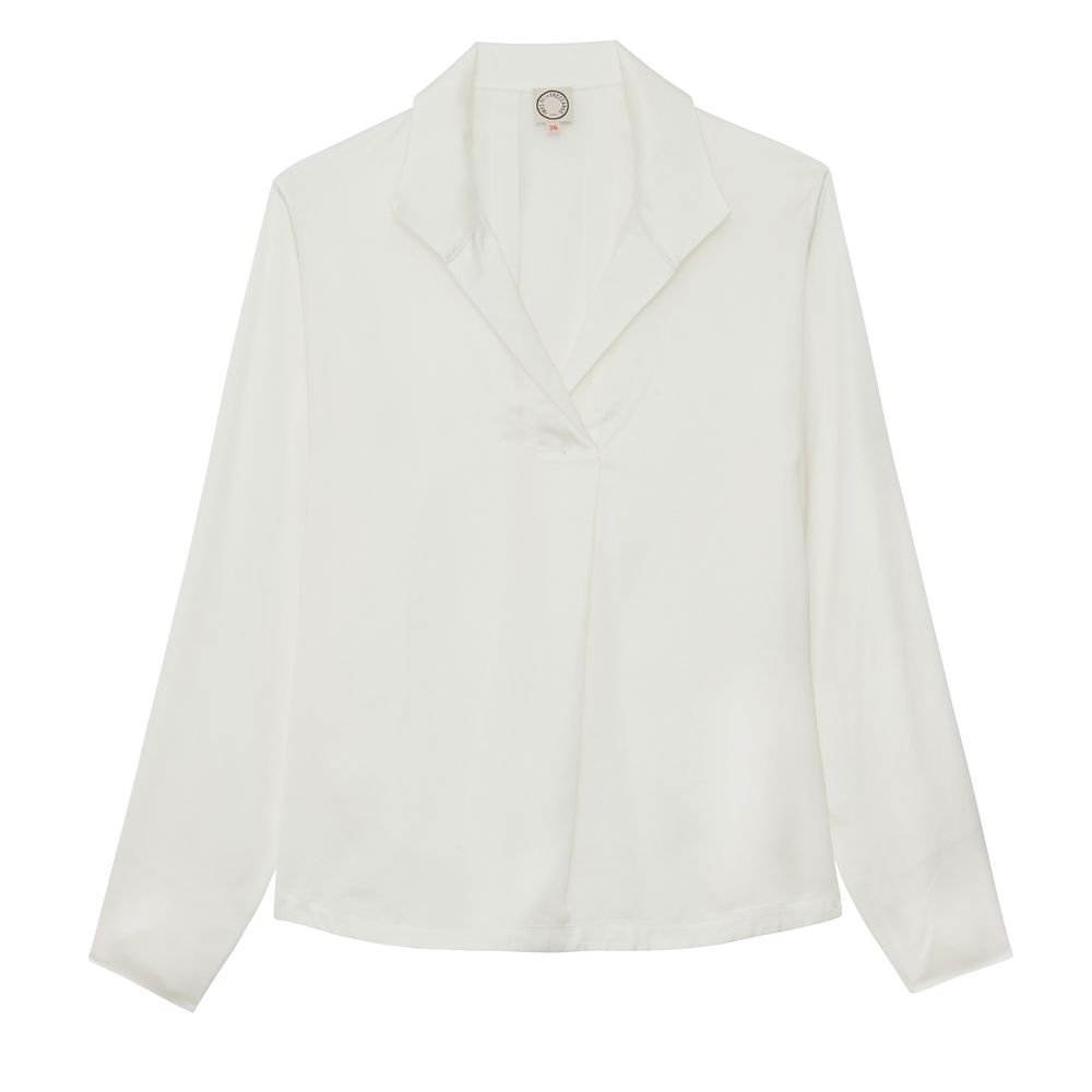 Ines De La Fressange Top Noa En Viscose Recyclée In White
