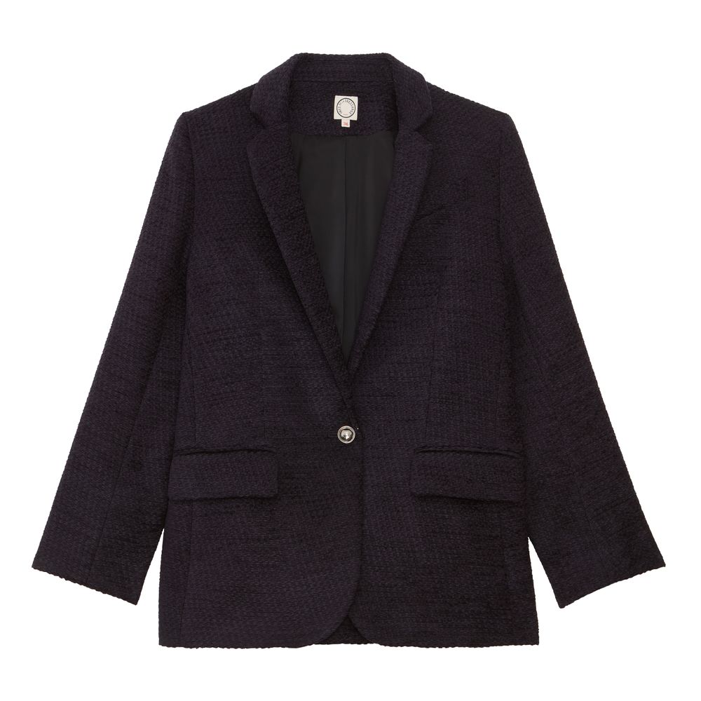 Ines De La Fressange Veste Bruna Coupe Droite In Black