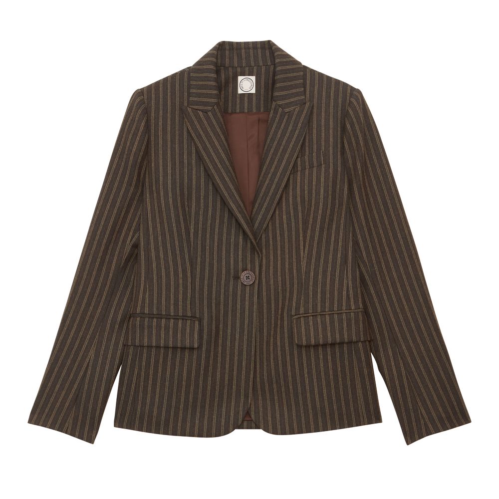 Ines De La Fressange Veste Nicoletta En Coton In Green