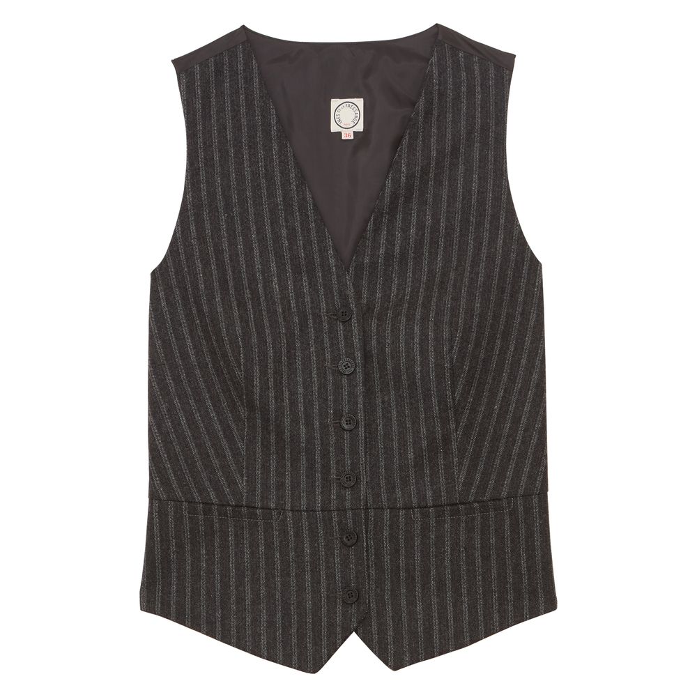 Ines De La Fressange Gilet Sanite En Coton In Brown