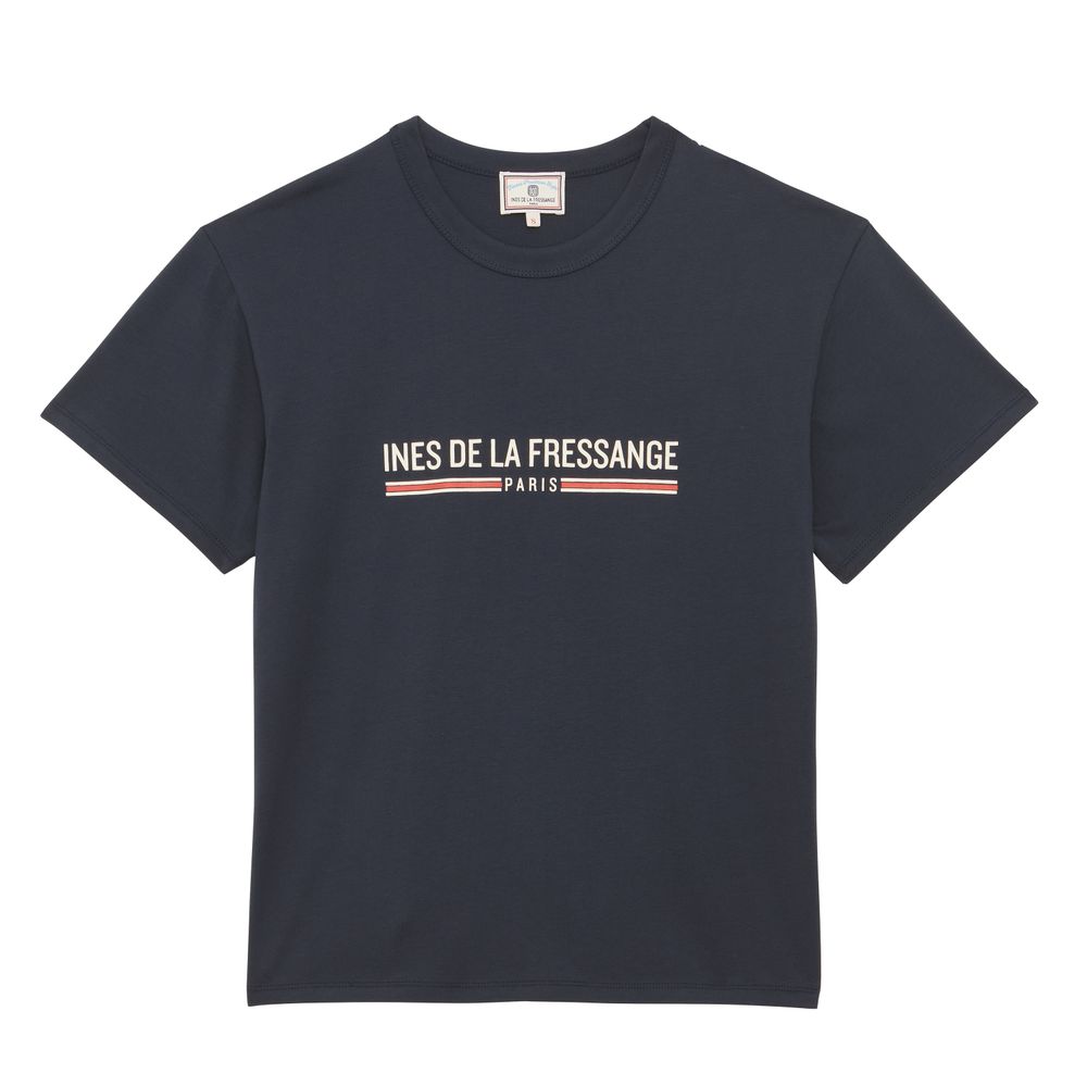 Ines De La Fressange T-shirt Maxence En Coton Avec Logo In Blue