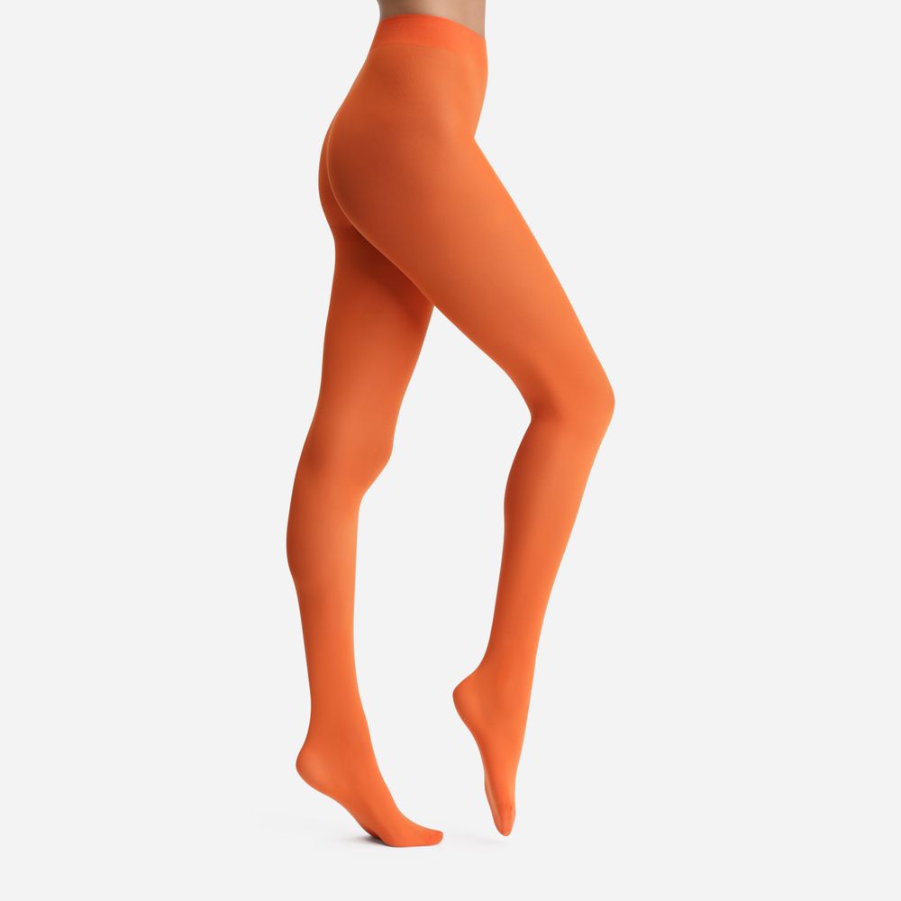 Ines De La Fressange Collant Opaque Dim X In Orange