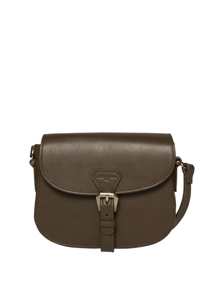 Ines De La Fressange Sac À Main Baby Flâneur Marron-taupe