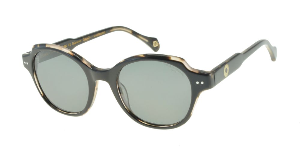 Ines De La Fressange Lunettes De Soleil Julianne Noires Écailles In Gray