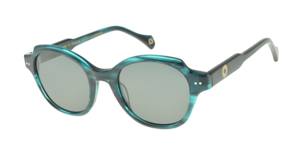 Ines De La Fressange Lunettes De Soleil Julianne Vert Translucide In Blue