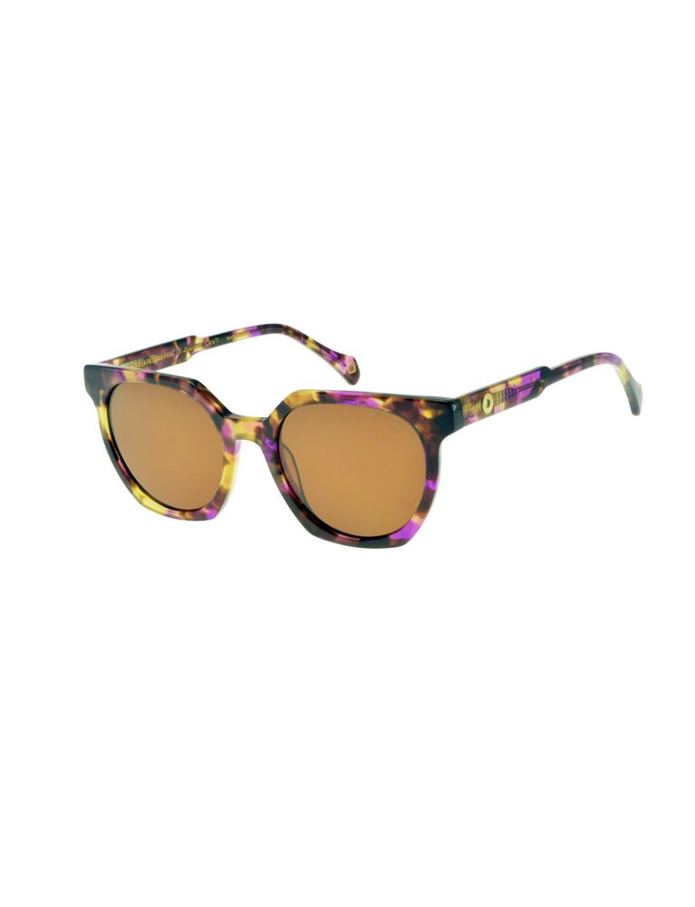Ines De La Fressange Lunettes De Soleil Laura Violettes Écailles In Brown
