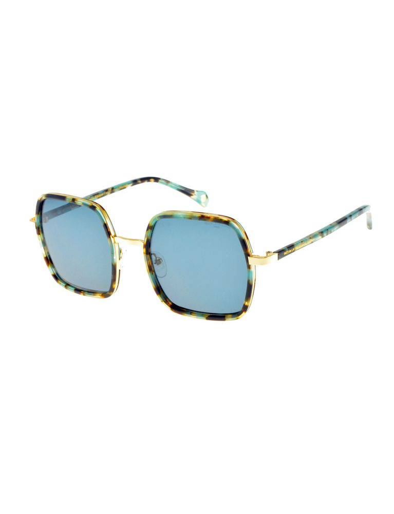 Ines De La Fressange Lunettes De Soleil Katherine Bleues Or In Blue