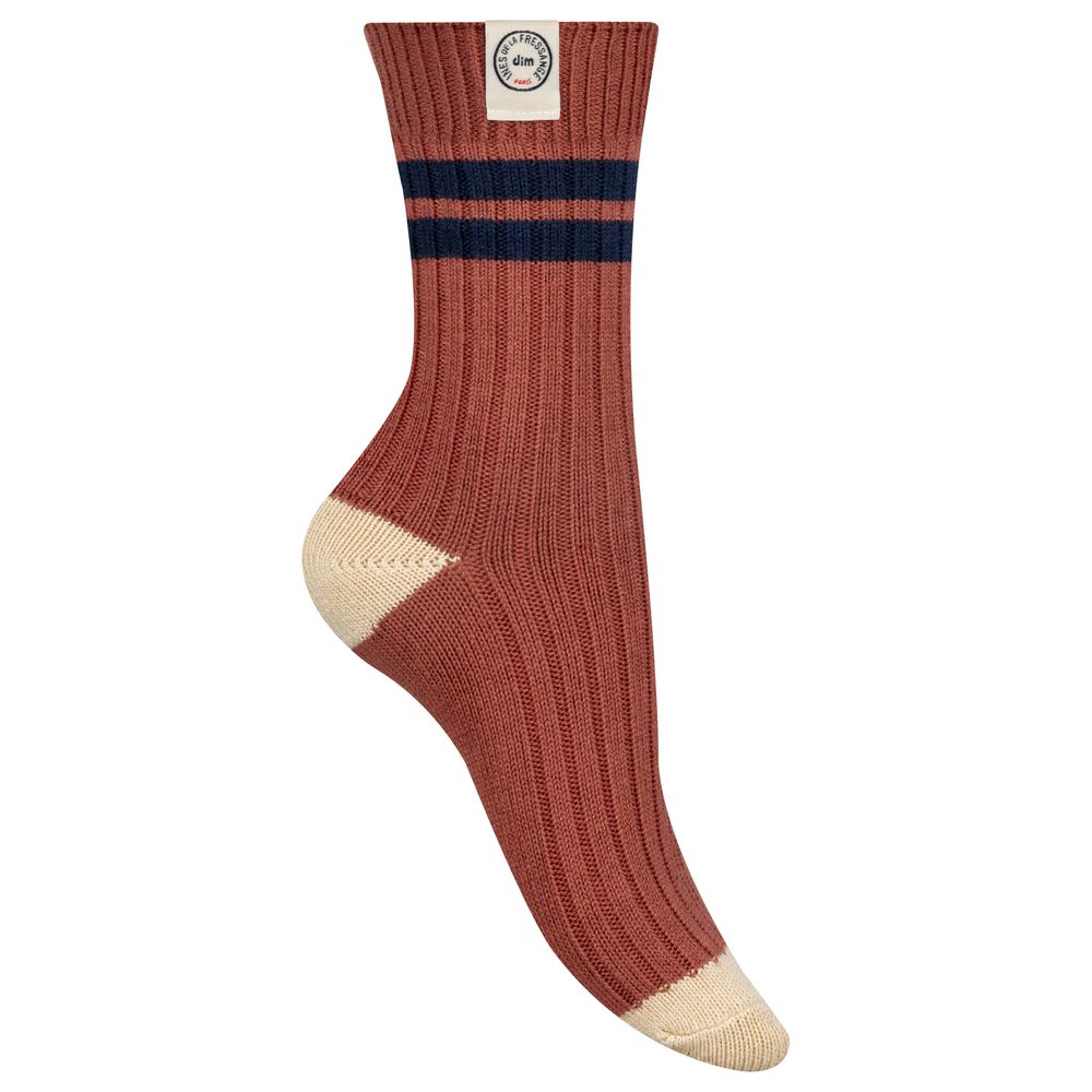 Ines De La Fressange Chaussettes Côtelées Dim X  In Brown