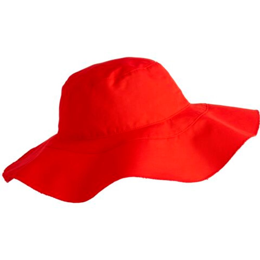 Ines De La Fressange Cabana, Chapeau Femme En Coton Bio, Ines X Vilebrequin, Rouge Coquelicot