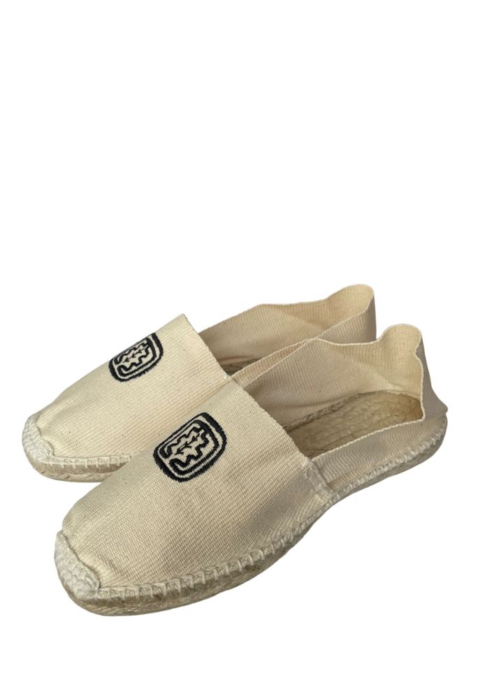 Ines De La Fressange Espadrilles Francine En Coton Écru