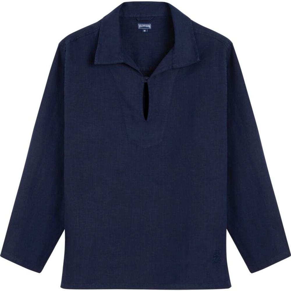 Ines De La Fressange Vareuse Unisexe Ines X Vilebrequin, En Lin Couleur Navy