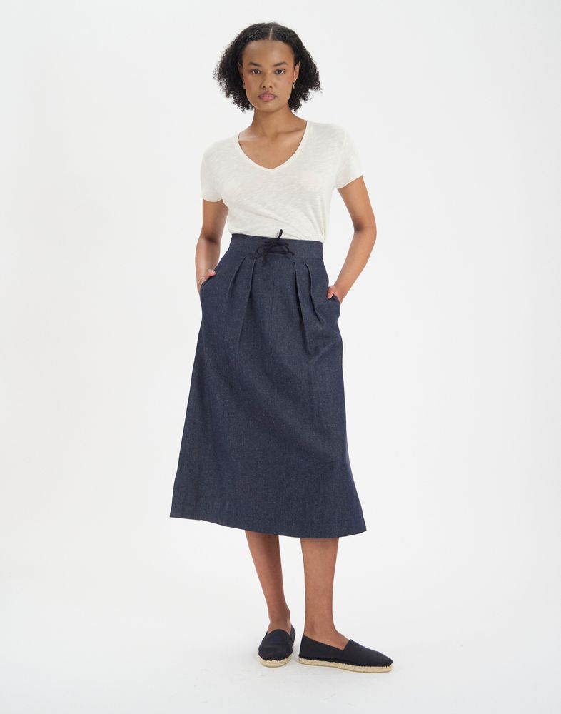Jupe Maud bleu marine 320$