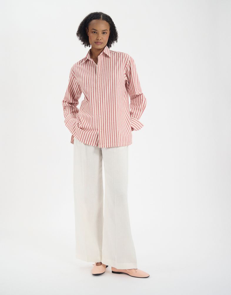 Chemise Nova en coton rouge 110 €