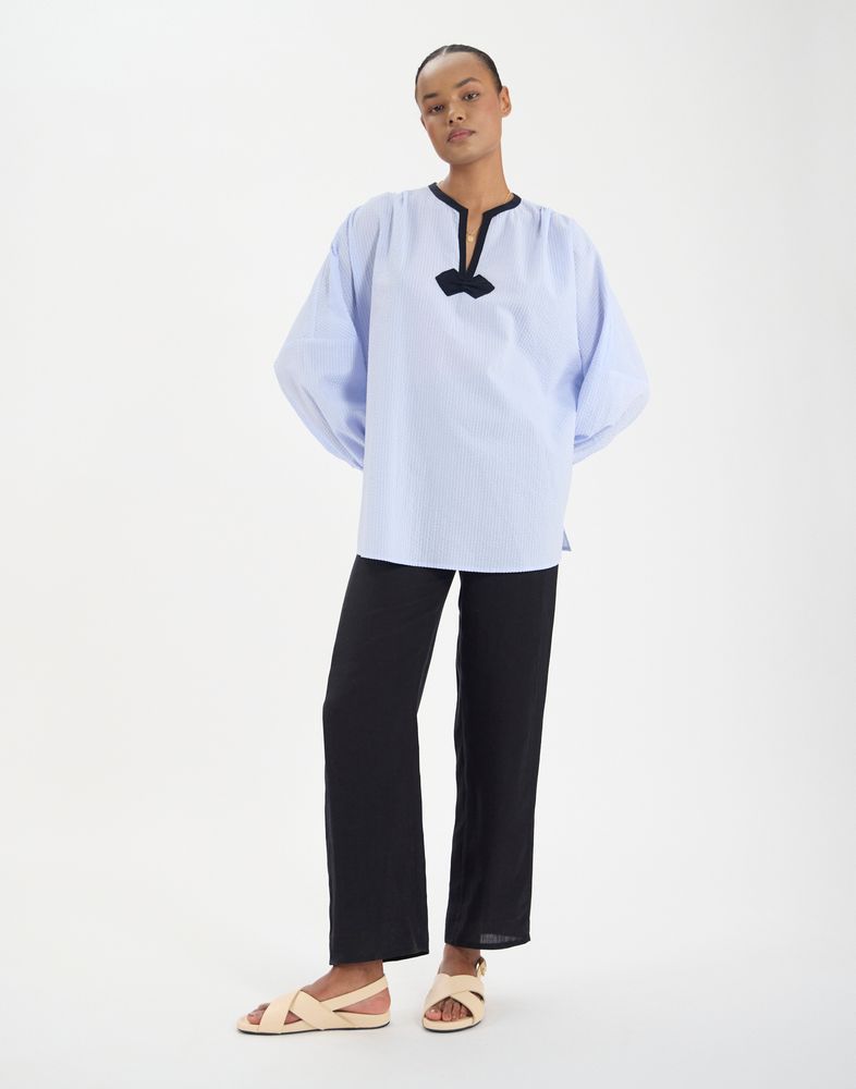 Top Ida en coton bleu clair 110 €